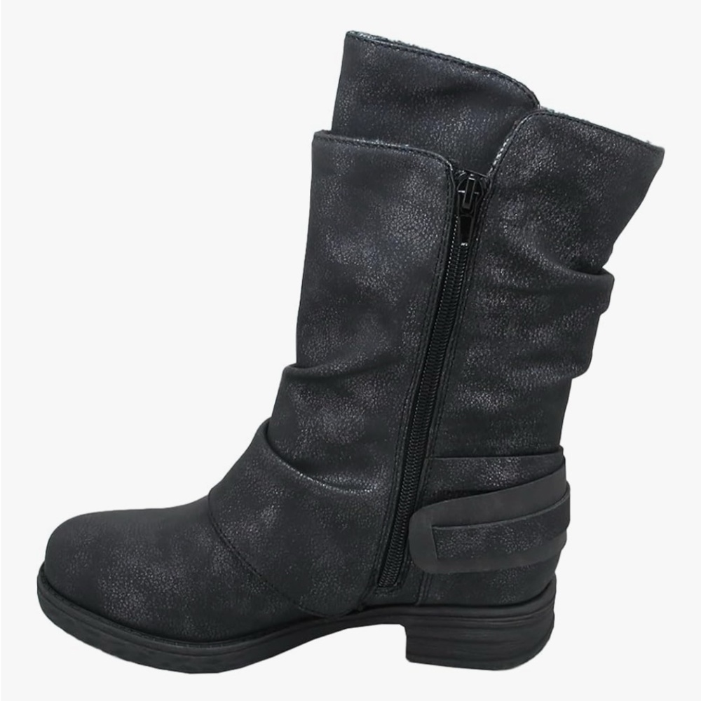 Jellypop Black Ankle Booties with Buckle Detail - Picture 7 of 7